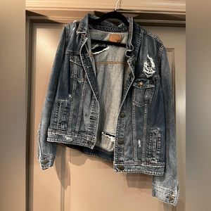 American Eagle Distressed Jean Jacket